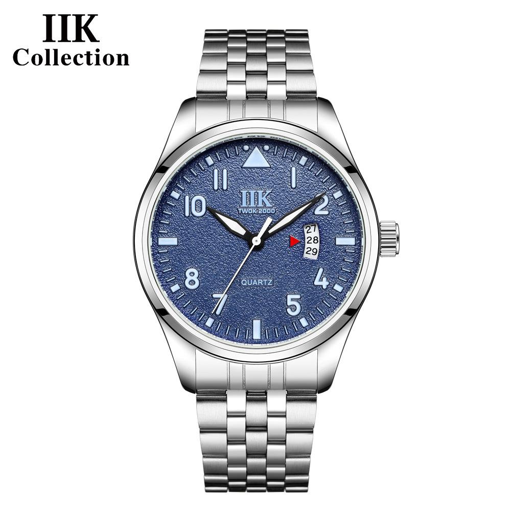IIK Водонепроницаемые спортивные часы с календарем, мужские цифровые часы, деловые кварцевые мужские часы GB982
