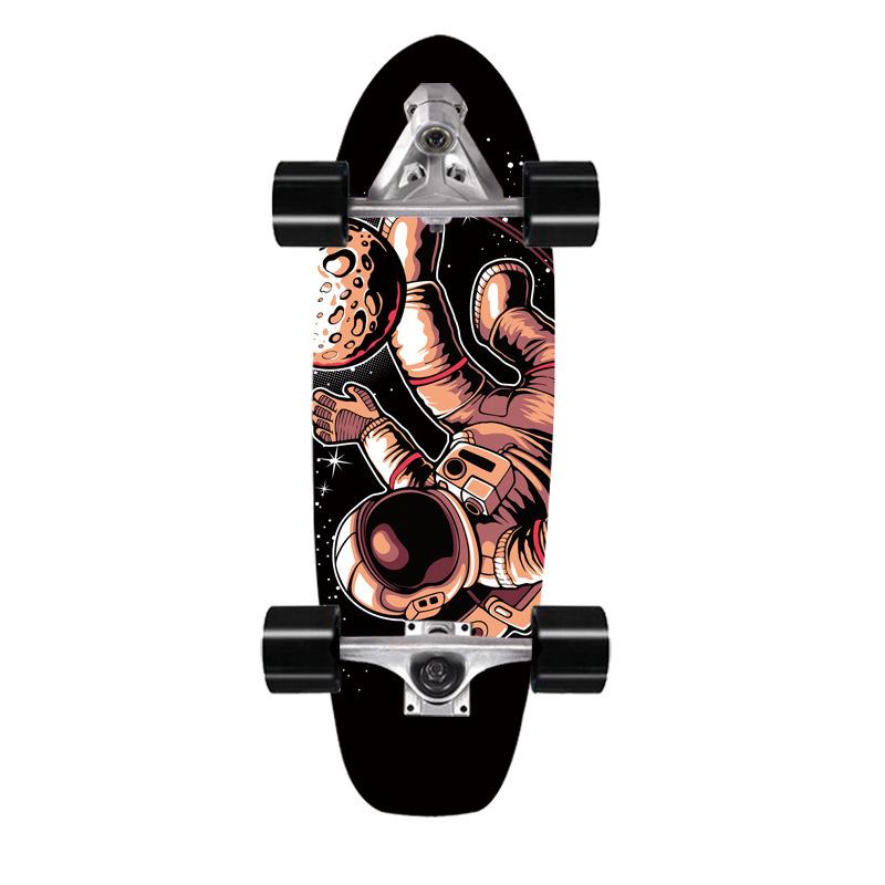 Скейтборд для сёрфинга на суше, мост, клен, имитация сёрфинга, лыжная тренировочная доска 76 см, сёрф-скейт на суше, доска для сёрфинга на суше