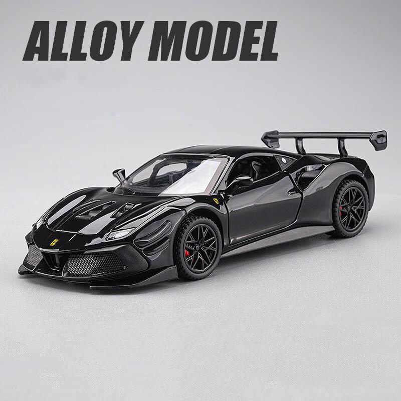 1/32 Ferrari 488 Суперкар Металлический Автомобиль Литье под Давлением и Игрушечные Транспортные Средства Модель Автомобиля Звук и Свет Оттяни Назад Игрушки Автомобили Подарки