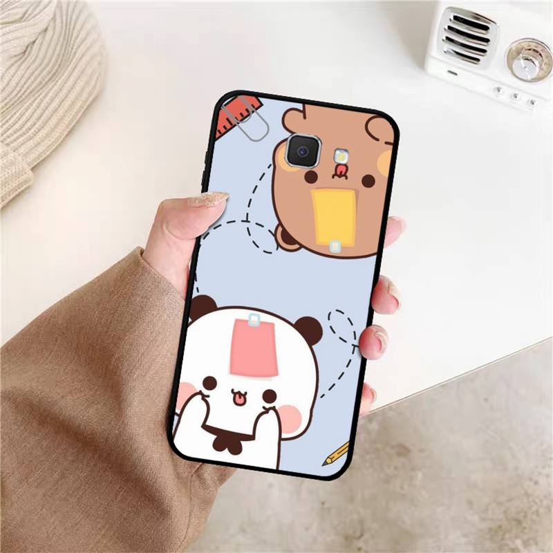 Чехол для телефона Yinuoda с персиковым котом и милым мультяшным рисунком для Samsung J8 J7 Core Dou J6 J4 plus J5 J2 Prime A21 A10s A8 A02