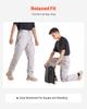 FR Pants for Men, 100% Cotton, Flame-Resistant Cargo Pants with Multi-Pockets and Elastic Waist, Reinforced Tear-proof Stitching, Ideal for Welding