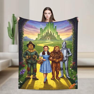 Пледы из флиса по мотивам фильма «Волшебник страны Оз» Dorothy Трусливая Tin Тото Легкие тонкие пледы для кровати Покрывало