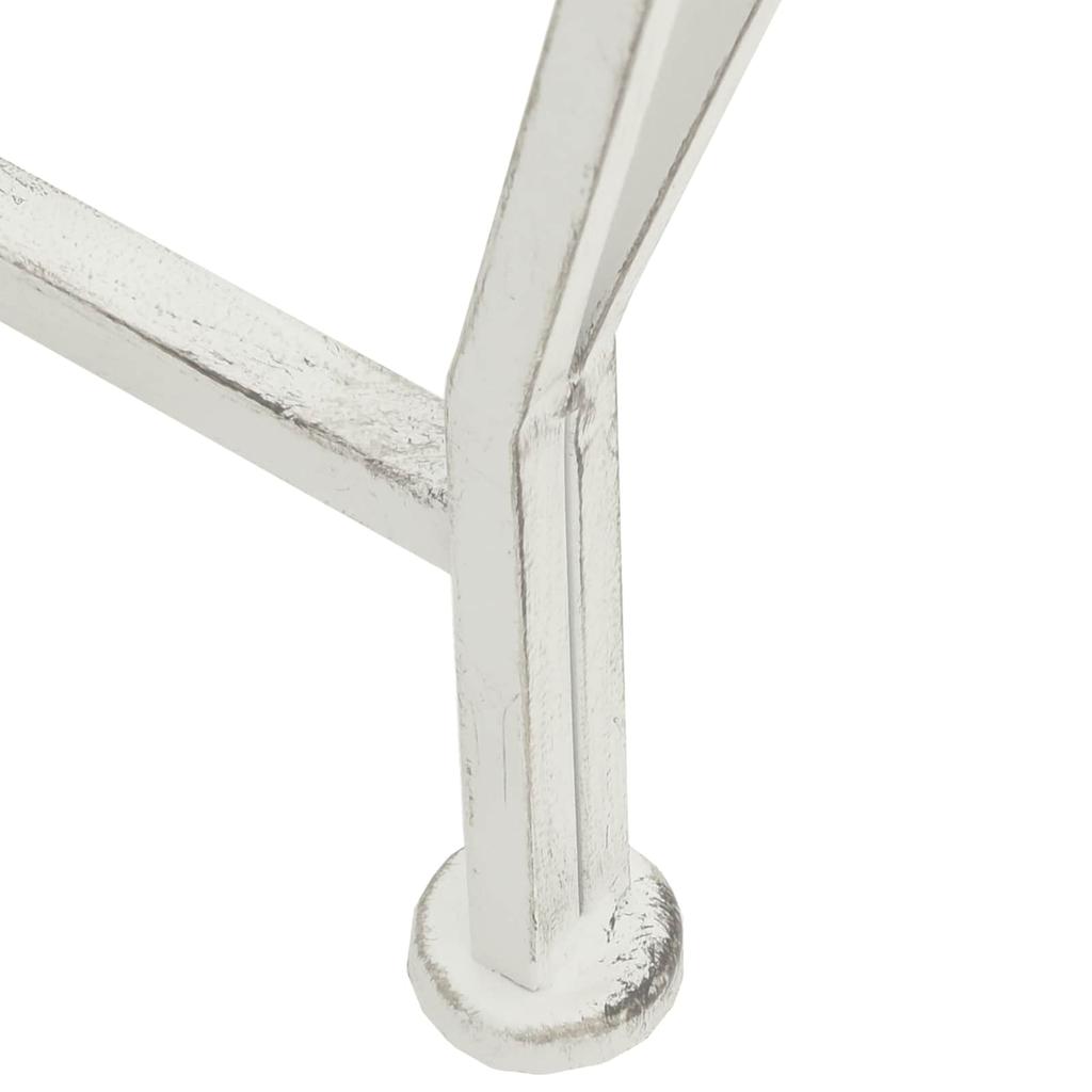 Tree Bench 8 Seater Ø 160 x 89 cm Steel Antique White Round