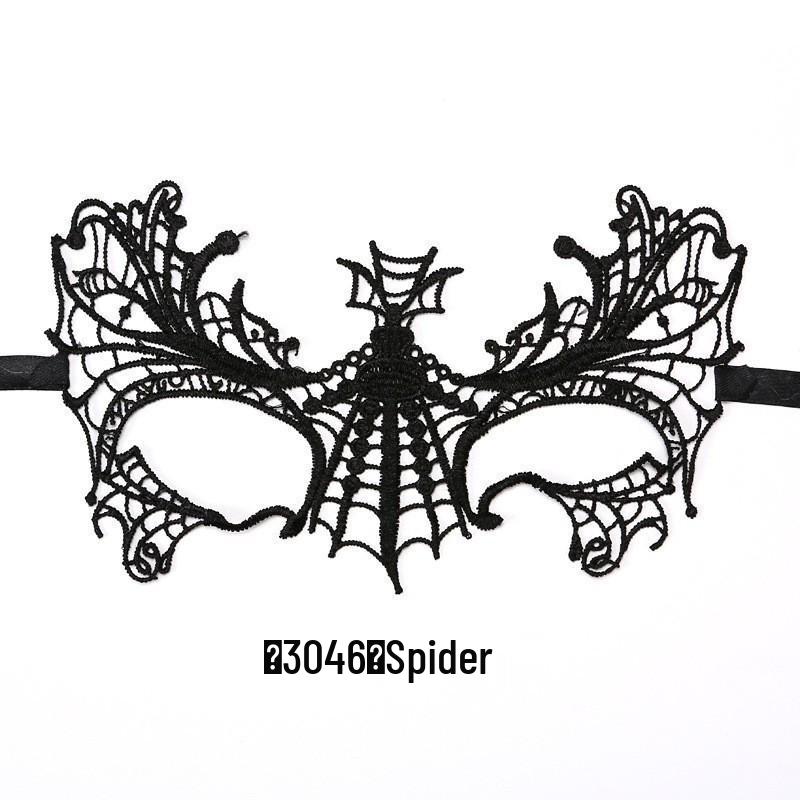 Черная кружевная маска для глаз королевы на Хэллоуин или костюмированные вечеринки