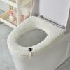 Toilet Mat Thick Small Flower Pattern Type Toilet Bowl Cover with Handbag Retractable Thermal Easy To Install Toilet Bowl Cover - Type, - Type,