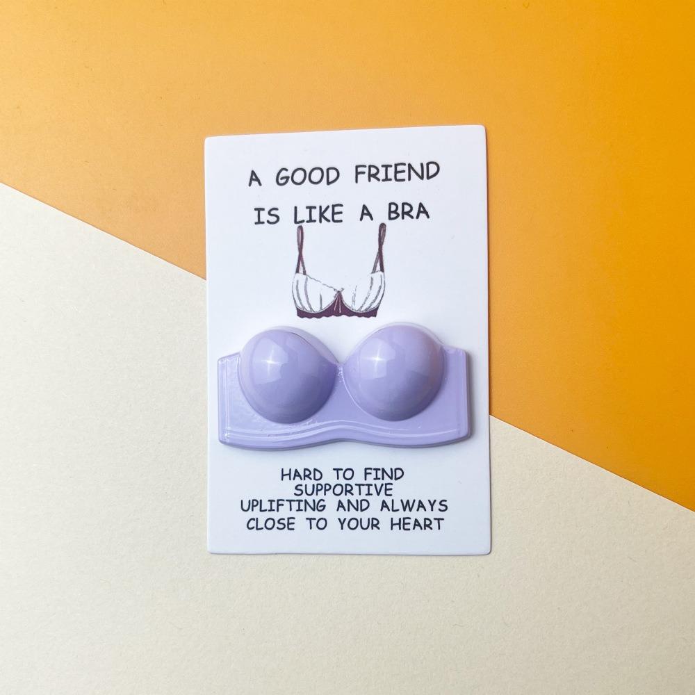 Мини-карман из смолы Hugs a Good Friend Is Like a Bra Упаковка украшена на Новый год, карнавал