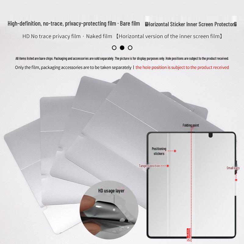 Samsung Z Fold 7/6 HD Матовая Пленка против отпечатков пальцев с защитой конфиденциальности - Самовосстанавливающаяся, Защита от царапин, Гидрогелевая защита для складных экранов.