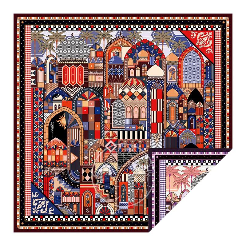 Aurora Series Double-Sided Turkish Silk Scarf