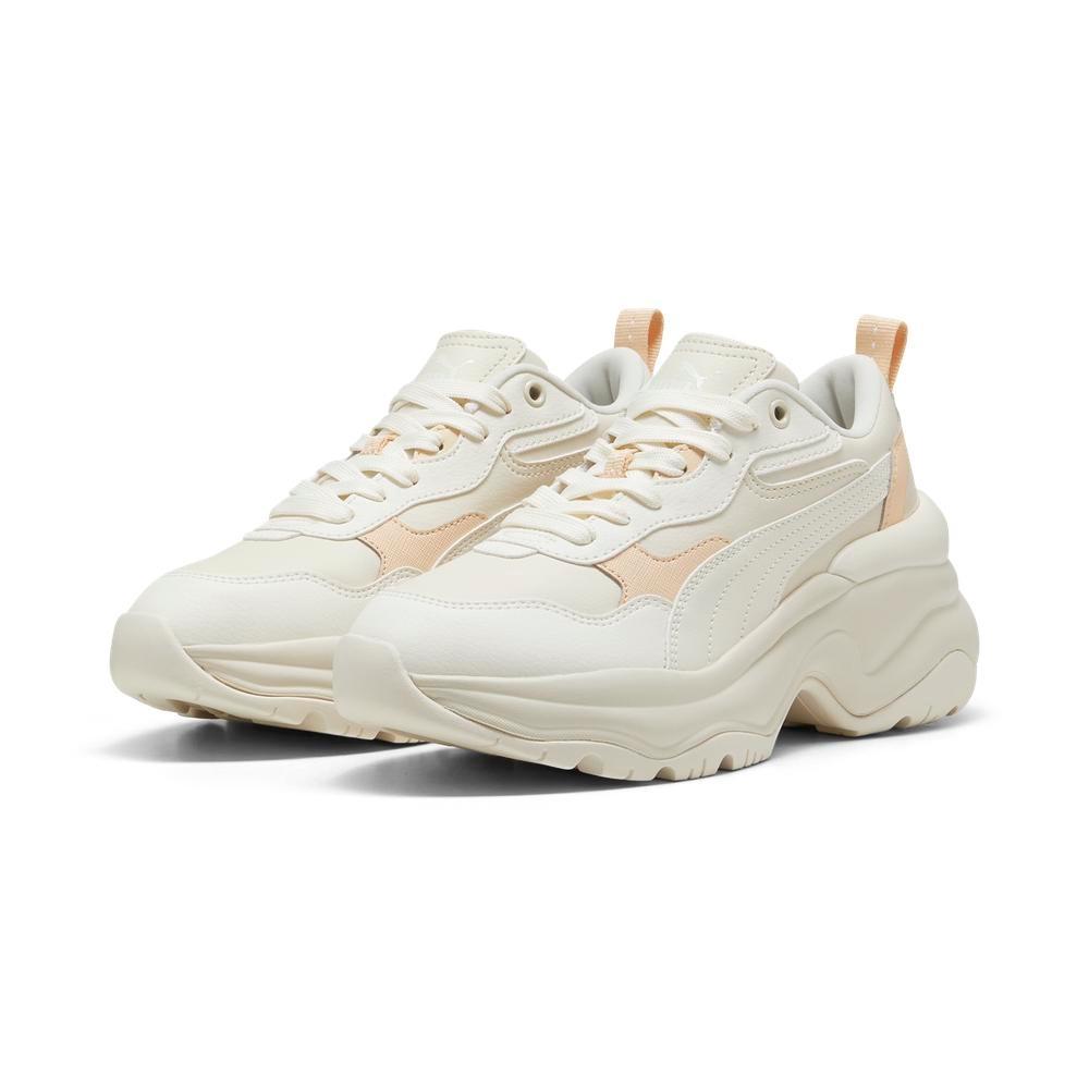 Puma Кеды на танкетке из износостойкого легкого материала, низкие, повседневные, женские, бежевые 393915-11