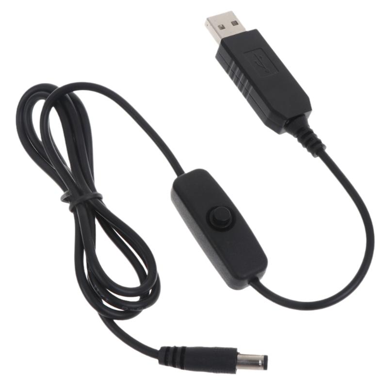 Преобразователь напряжения USB 5 В в 12 В Повышающий Регулятор мощности Линия Повышения 2.1x5.5 мм Штекер Адаптер-преобразователь Повышающий Кабель
