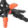 2 Pcs Irrigation Sprinklers 360 Degree Rotation 5-in-1 Large Coverage Area 5 Arm Irrigation Adjustable Angle Yard Lawn Greenhouse