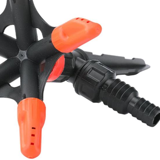 2 Pcs Irrigation Sprinklers 360 Degree Rotation 5-in-1 Large Coverage Area 5 Arm Irrigation Adjustable Angle Yard Lawn Greenhouse
