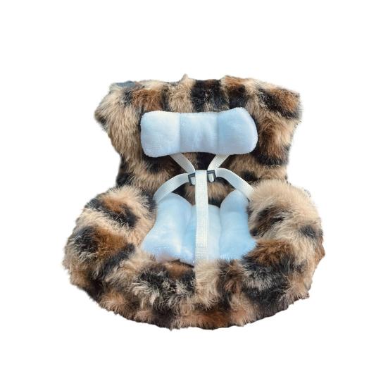 Кукольное автокресло безопасности с клипсой для вентиляционного отверстия и ароматизированными фишками, микрофибровое кукольное сиденье, украшение для автомобиля для поклонников кукол, коллекционеров