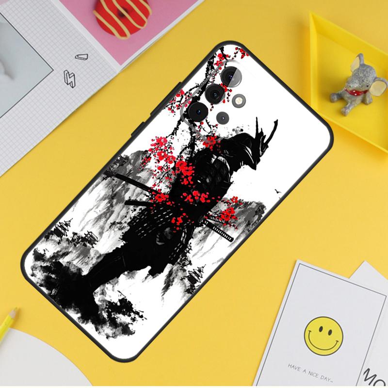Японский Самурай Чехол Для Samsung Galaxy A15 A17 A54 A34 A14 A13 A23 A33 A53 A52 A32 A12 A56 A36 A16 A35 A55