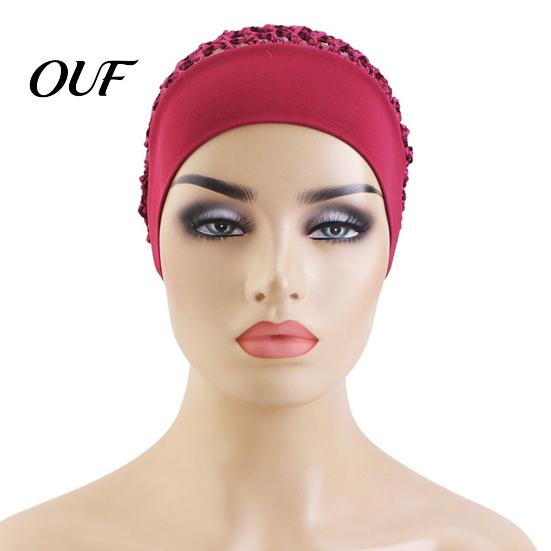 Crochet Hair Net Mesh Bonnet for Women, Breathable Polyester Sleeping Cap with Wide Breakage Prevention Elastic Band, Lightweight Cove Wig Styling And