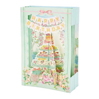 Открытка на день рождения Sanrio Square Pop Поздравительная открытка к послеобеденному чаепитию Возможна отправка за границу SANRIO 605867 BD195-3