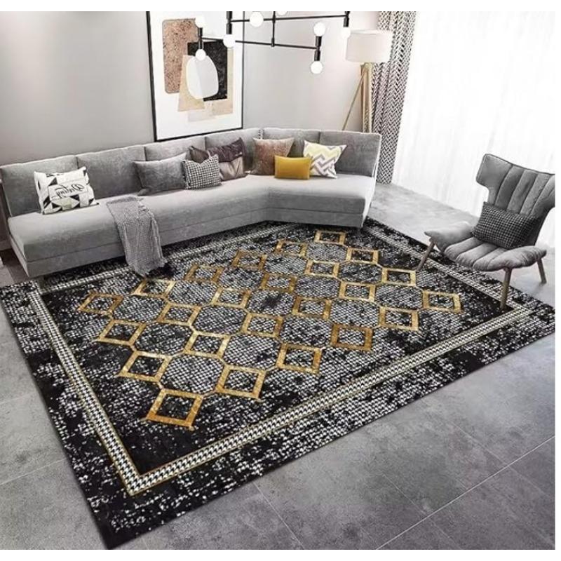 Modern Minimalist Geometric Living Room Carpet Home Bedroom Bedside Carpet Large-area Carpet Mat