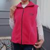 Plus Size Autumn Women Polar Fleece Fabric Vest Large Sleeveless Jacket Fashion Zipper
