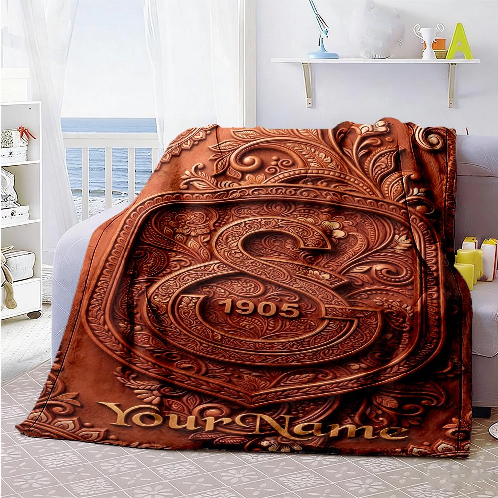 Galatasaray Personalized Name Blanket Cozy Customizable Blanket Soft Cozy Versatile For Office Nap Home Decor Bed For All Occasions