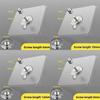 Wall Hooks Adhesive Mounting Acrylic Nodrill Strong Hold For Home Organization