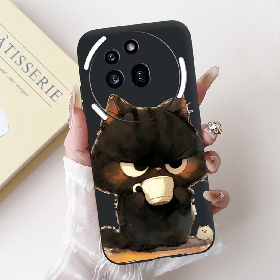 Fashion Design Phone Case For Nothing Phone (3a) Pro Phone3a Black Silicone Soft Cover For NothingPhone 3a 3 a Pro Cases Bumper