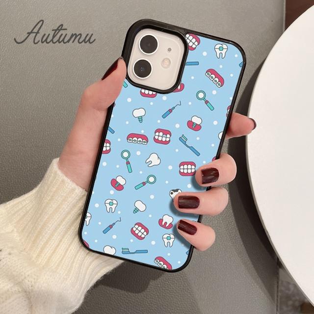 Чехол для телефона «Стоматолог с коронованными зубами» для iPhone 11 12 13 14 Pro Max mini X XR XS SE 2020 6S 7 8 Plus Galaxy S21 S22