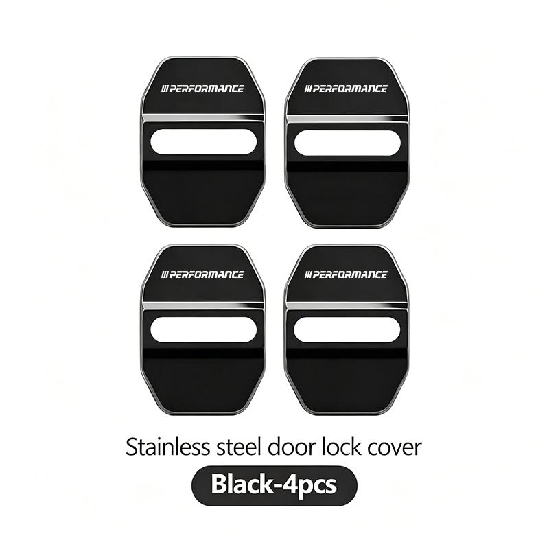 FA54Pcs Zinc Alloy Car Door Lock Buckle Protection Cover Anti-Collision Shock Absorbing Cushion Stickers For BMW G80 G06 G07 G42 G