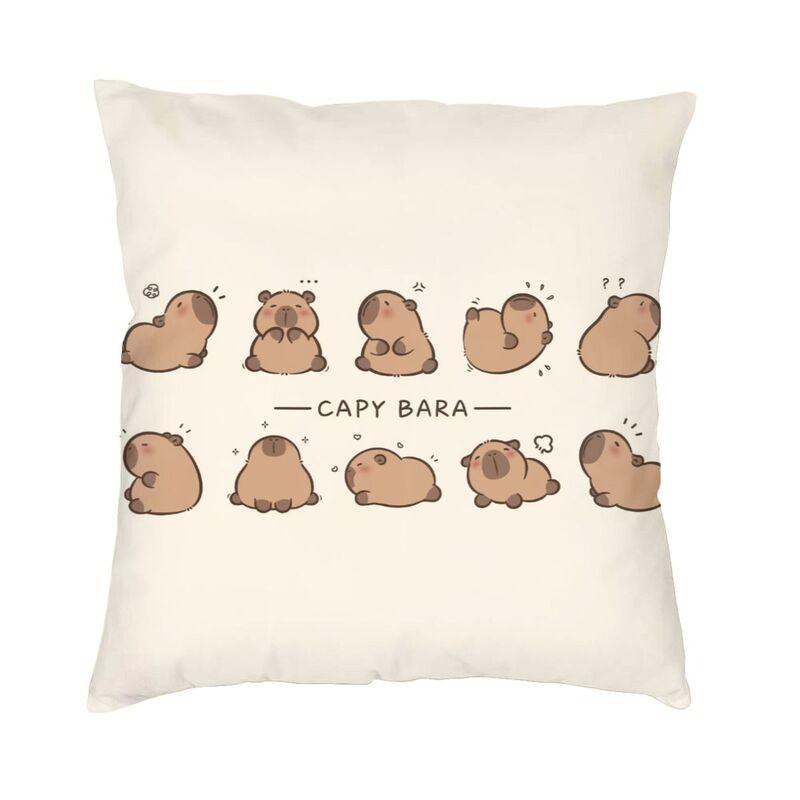 Capybara Cushion Cover Sofa Home Decorative Square Throw Pillow Cover x