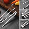 Стальные щипцы для барбекю Мясо Салат Стейк Еда Барбекю Длинные кухонные принадлежности Кухонный пинцет X5C0