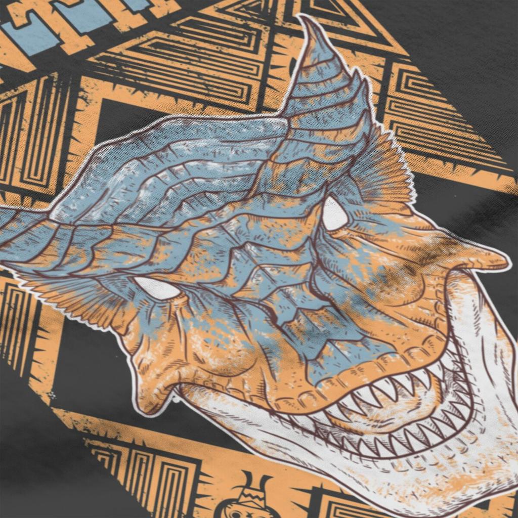 Monster Hunter World Клуб охотников Тигрекс Унисекс футболка для мужчин 100% хлопок Новая футболка Игровые футболки RPG Топы с принтом