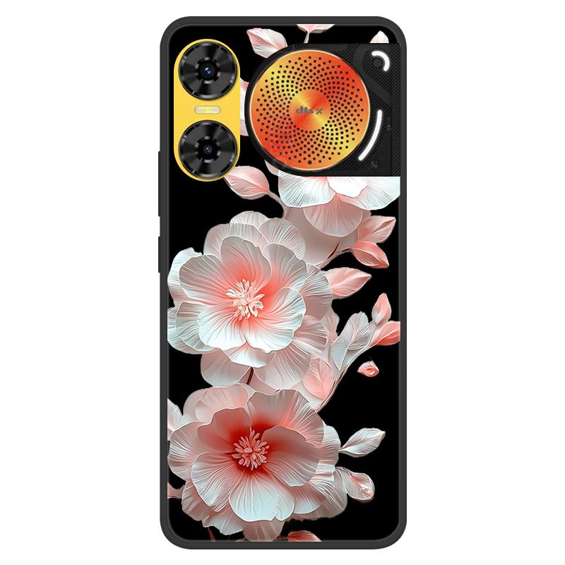For ZTE Nubia Music 2 Case 2025 New 5G Fashion Flower Soft Silicone Shockproof Bumper For nubia Music2 5G Strip Phone Back Cover