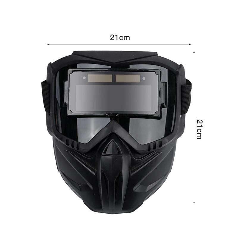 Auto Darkening Welding Glasses Work Protective Equipment Face Protector Adjustable Band Impact Resistant Welder Mask Face Shield