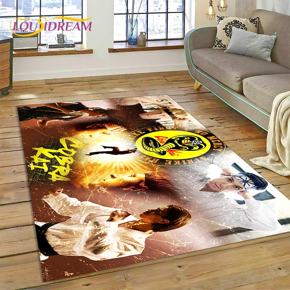3D Ковер Cobra Kai Classics TV Аманда Карате для Гостиной Спальни, Нескользящий Коврик-Декор для Дивана, Придверный Коврик