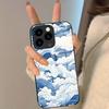 Восточный сине-белый чехол для телефона для IPhone 17 Pro Max 16 15 14 Pro Max 13 11 Plus Стеклянная крышка