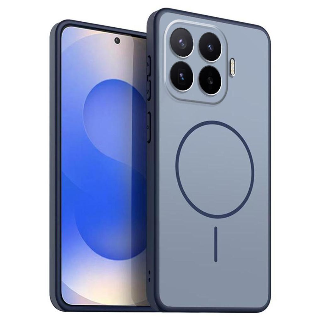 Однотонный матовый чехол из ТПУ для Xiaomi 17T Pro Декоративная крышка с принтом кольца в стиле MagSafe