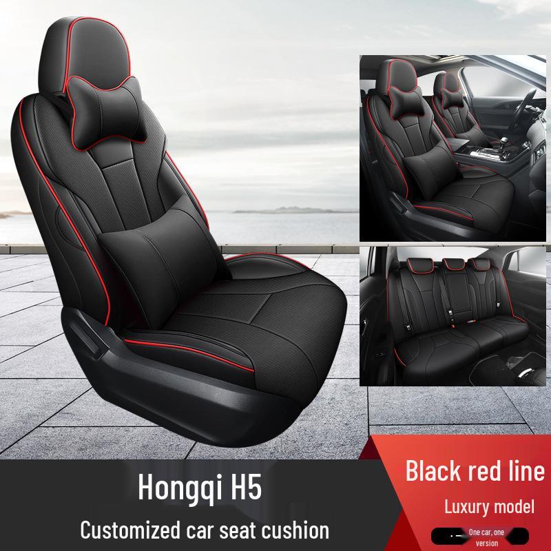 All-Season Universal Car Seat Cover for Hongqi H5: Full Wrap, Upgraded Design Seat Cushion