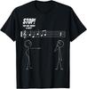Stop You'Re Under A Rest Funny Stickman Meme Music Novelty T-Shirt