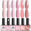 Limegirl 6 Color Macaron Nail Gel Polish Set - Spring Summer Pastel Colors, Ice Cream Shades, Long Lasting & Quick Dry