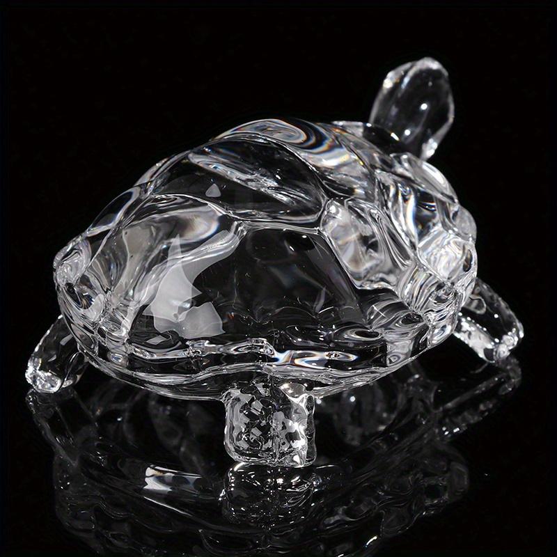 A Crystal Turtle Ornament, Mini Turtle Statue, Lucky Ornament, Suitable for Home Office Desk Decoration, Home Decoration