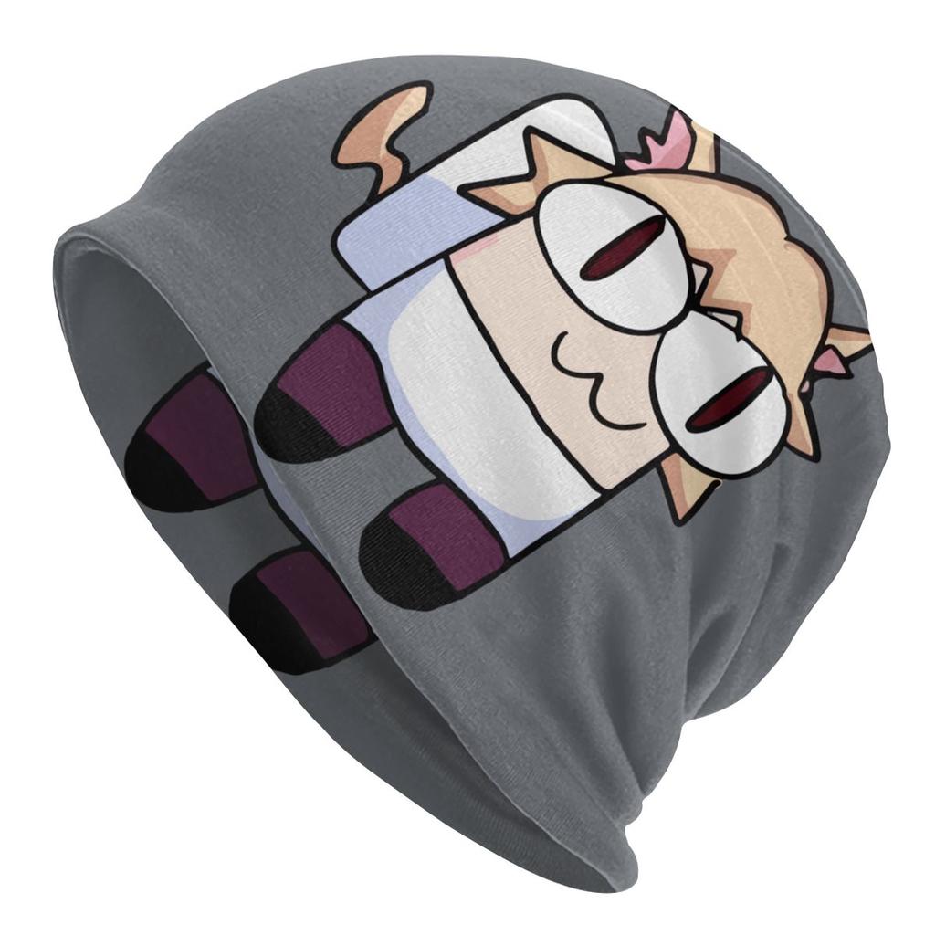 Зимняя теплая шапка Neco Arc Cat Cat Femme с напуском, шапка-бини, хип-хоп, мультяшная комическая игра, уличные лыжные шапочки с черепами, шапки унисекс для женщин