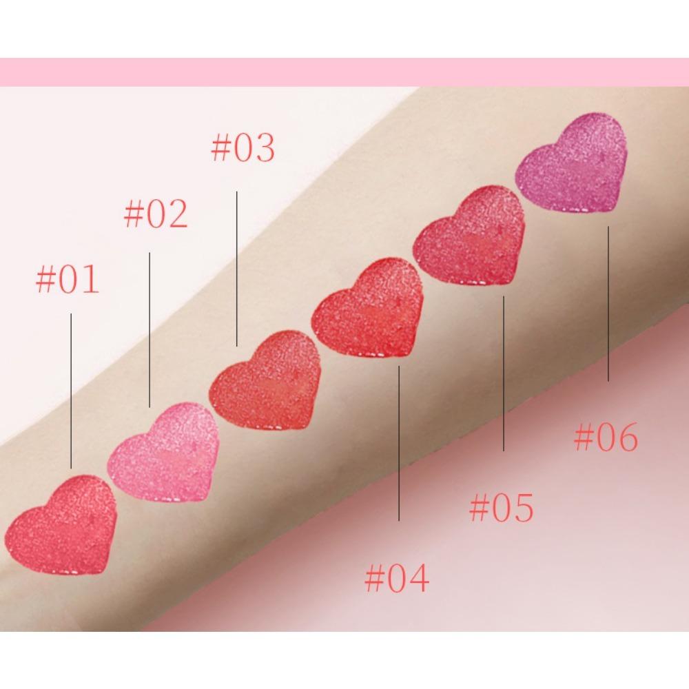 Fit Colors 6 Color Love Air Cushion Stamp Blush Velvet Water Moisturizing Eye Shadow Repair Liquid Blush