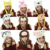 Neck Warmer Plush Moving Hat Animal Movable Ears Airbag Cap Bomber Hat Animal Earflap Hat Winter