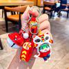 Colorful Cartoon Lion Dance Snake Keychain Adorable Silicone Keychain Gifts For All Occasions