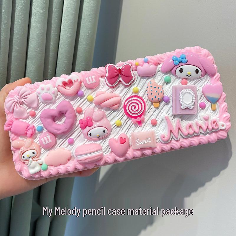 Набор для пенала из кремового клея ручной работы – Креативный и милый набор студенческой канцелярии