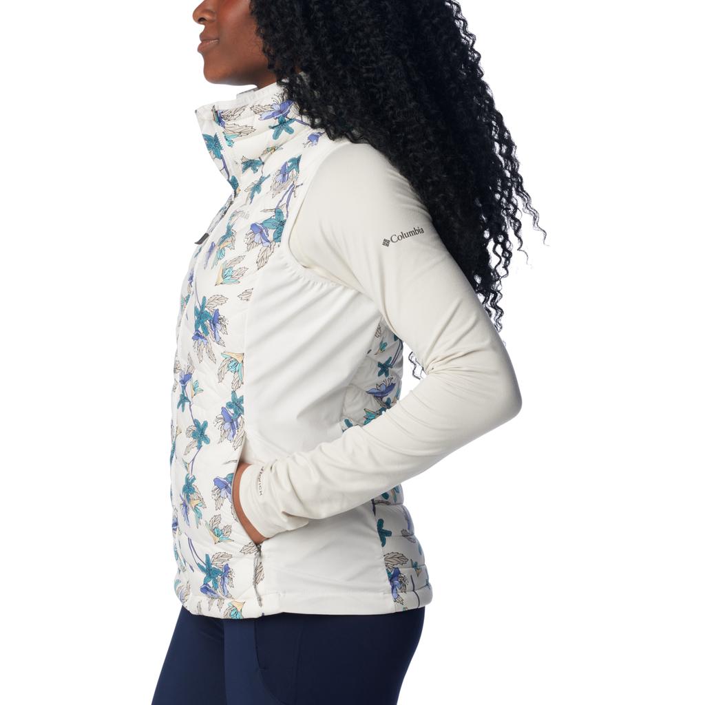 Columbia Жилет Powder Pass, женский белый жилет
