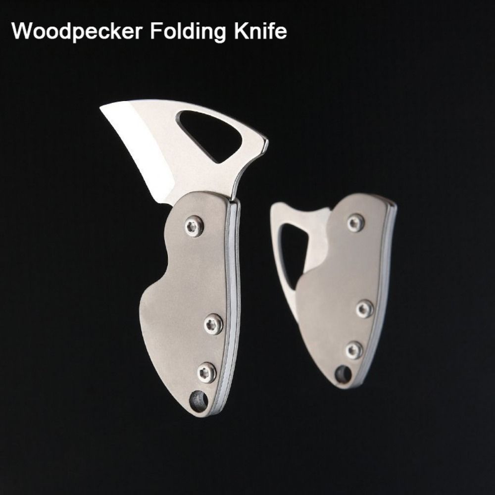 Keychain Pendant Mini Folding Cutter Rust-resistant High Hardness Portable Sharp Cutter Titanium Alloy Multi-purpose