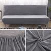 Plush Sofa Bed Cover Solid All -Inclusive Slipcover For Sofa Bed Without Armrest Couch Covers For Folding Sofa Bed Sofa Cover