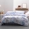 Mercury Home Textiles Ink Blue Flower Long-Staple Cotton Antibacterial 4-Piece Bedding Set