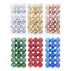 36PCS Plastics Christmas Ball Ornaments Set 4CM Party Decor Ball  New Year Noel Navidad Decoration