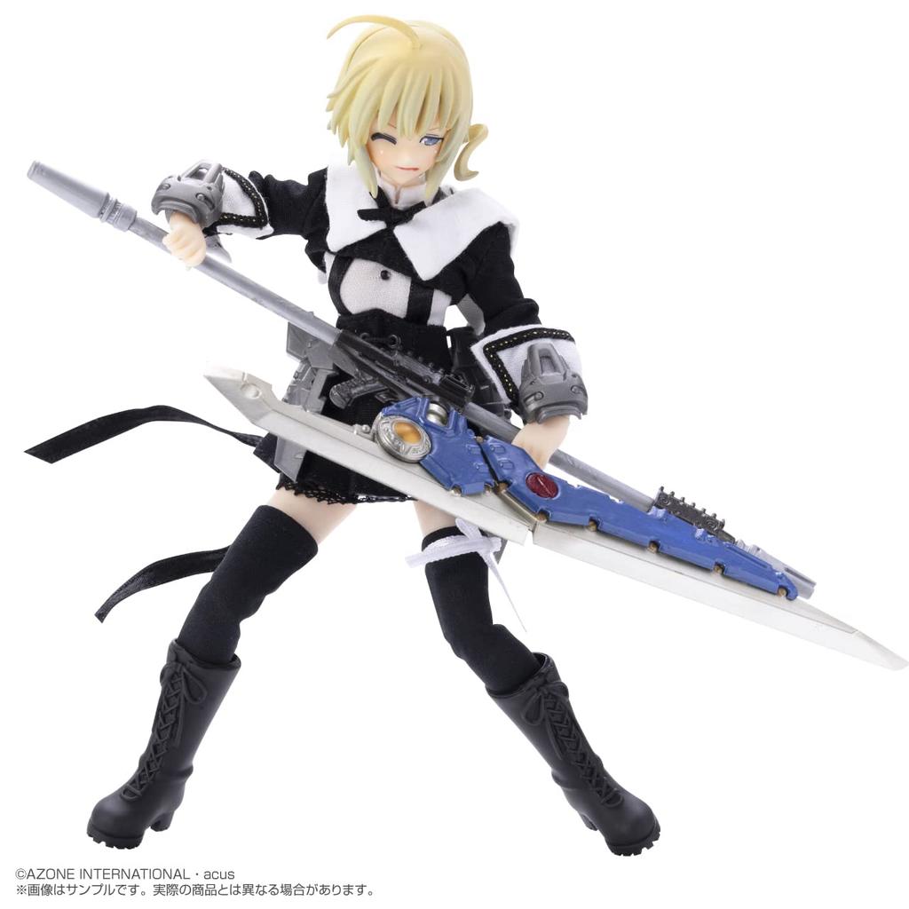 Azone International Assault Lily Series No.062 Amano Amano Version 2.0 Plastic Armor 1/12 Scale Soft Vinyl Head Figure Collector's Scale Doll